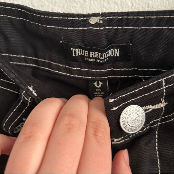 True Religion black cargo pants size 36 - Picture 6 of 7